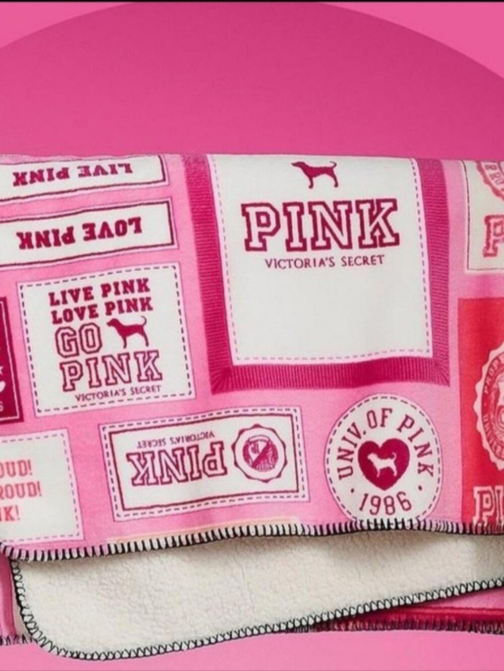 VS PINK Friday Cozy Plush Blanket